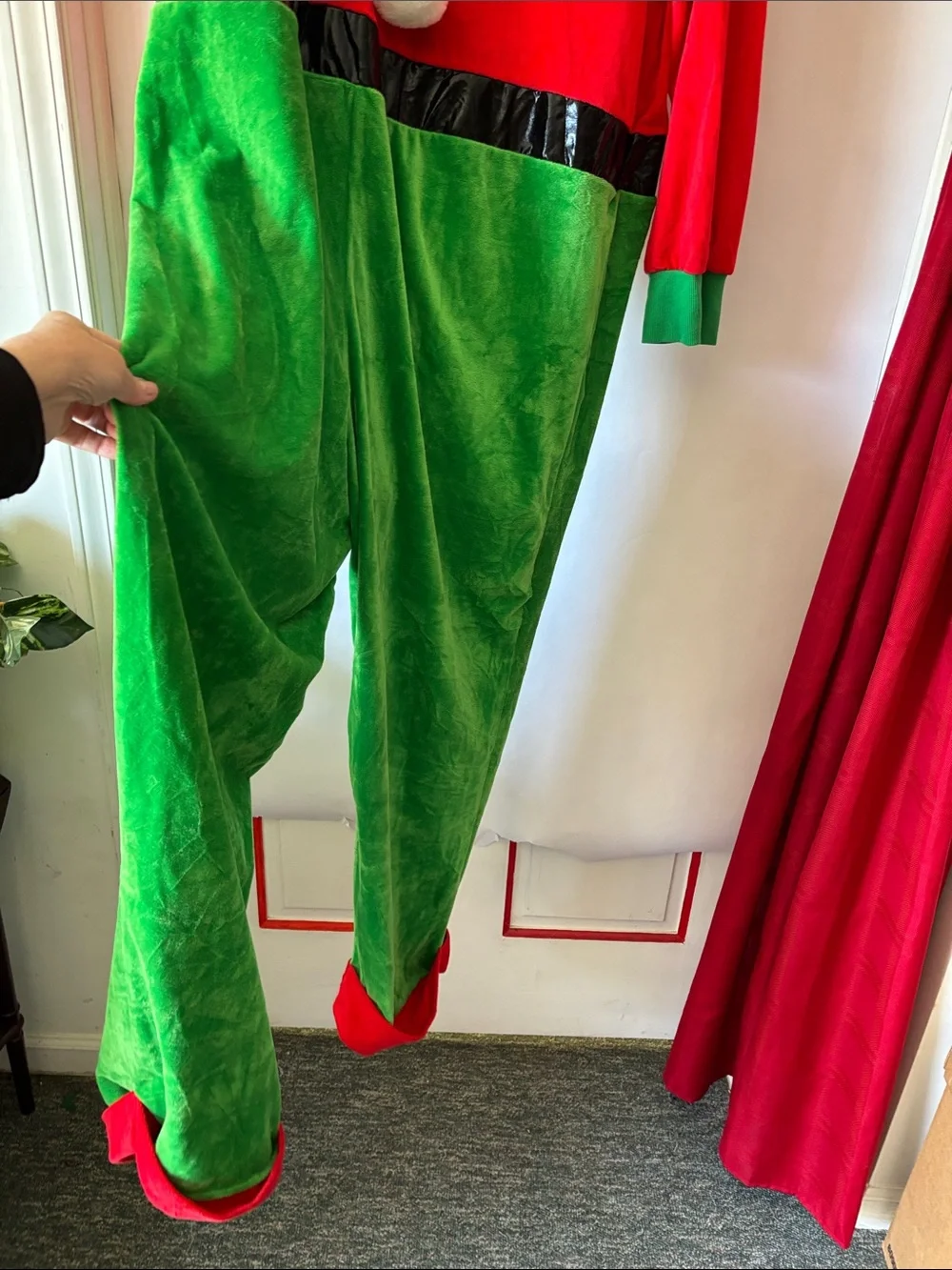 Spirit Red and Green Holiday Elf Jumpsuit - Picture 8 of 11